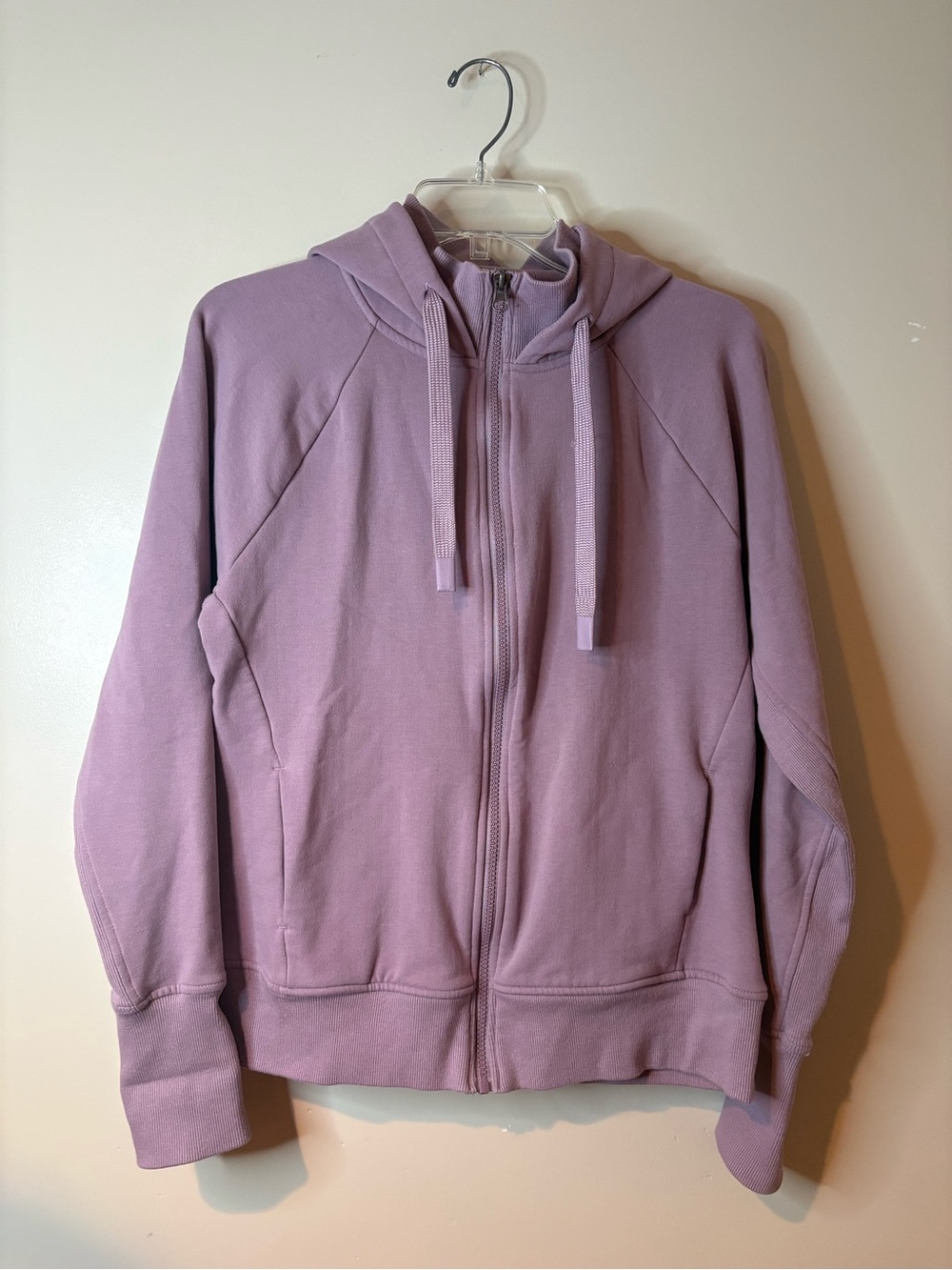 Berkley Jensen Light Mauve Full Zip Fleece Hoodie NWOT